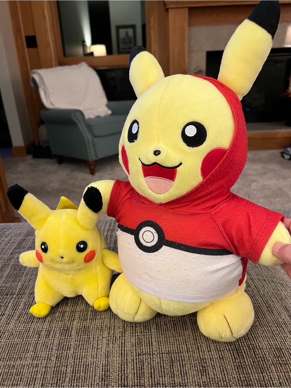 Pair of plush Pikachu